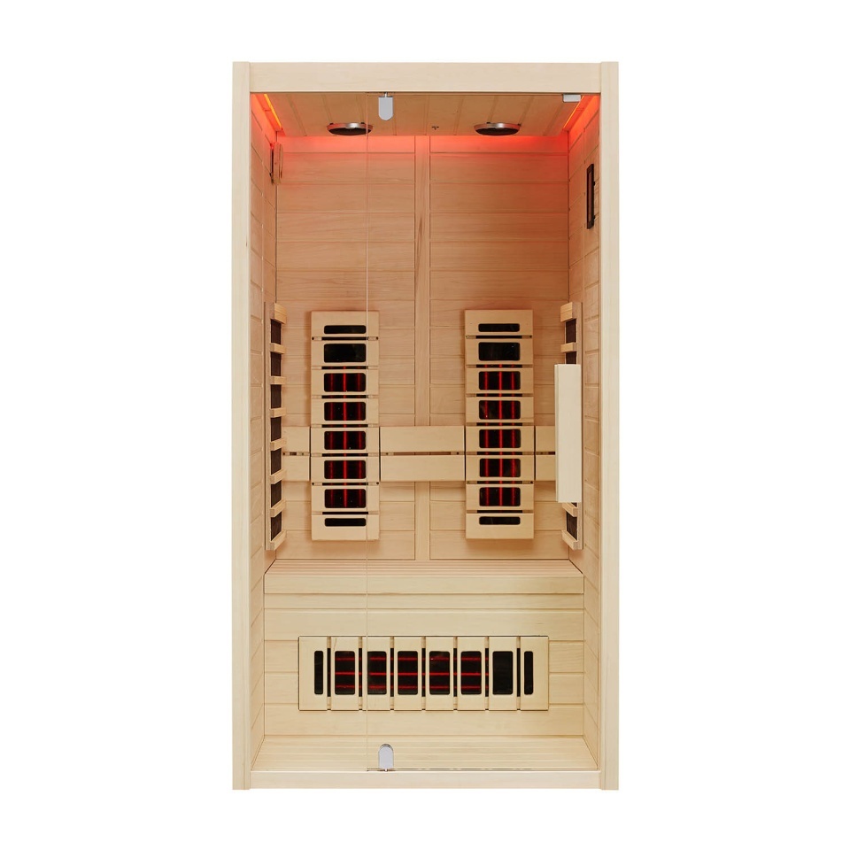 Инфракрасная сауна Mexda WS-1809 красный кедр 1000*1000*1900 (рис.2)